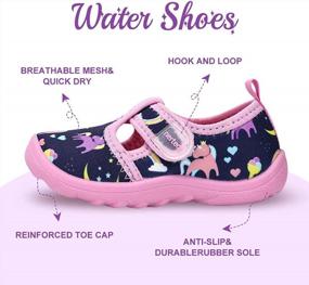 img 1 attached to Fun In The Sun With Nerteo'S Cute Aquatic Water Shoes For Kids: Perfect For Beach, Swim, Pool, And Water Park Adventures!
