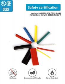 img 3 attached to 650Pcs Black & Colorful Heat Shrink Tubing Wire Wrap UL Approved 2:1 Electrical Cable Kit