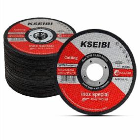 img 4 attached to KSEIBI 50 Pack Ultra Thin Angle Grinder Wheel 646004 Cut-Off Discs - 4 1/2 Inches, 0.040" Thickness, 7/8" Arbor - Ideal For Precise Cutting Of Metal And Stainless Steel