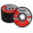 kseibi 50 pack ultra thin angle grinder wheel 646004 cut-off discs - 4 1/2 inches, 0.040" thickness, 7/8" arbor - ideal for precise cutting of metal and stainless steel logo