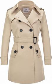 img 4 attached to 🧥 FARVALUE Womens Breasted Classic Overcoat: Timeless Style and Elegance in Coats, Jackets & Vests for Women