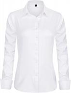 j.ver women's dress shirts: long sleeve, button down, wrinkle-free solid work blouse logo