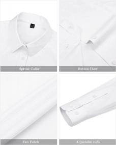 img 1 attached to J.Ver Women'S Dress Shirts: Long Sleeve, Button Down, Wrinkle-Free Solid Work Blouse