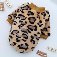 sweater leopard sweatshirt lightweight warmth brown logo