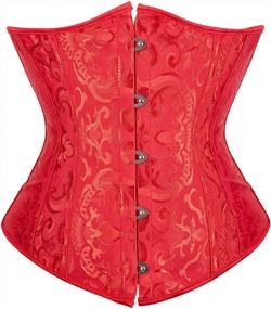img 4 attached to Frawirshau Women'S 9427 Lace Up Boned Underbust Waist Trainer Corset