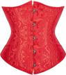 frawirshau women's 9427 lace up boned underbust waist trainer corset logo