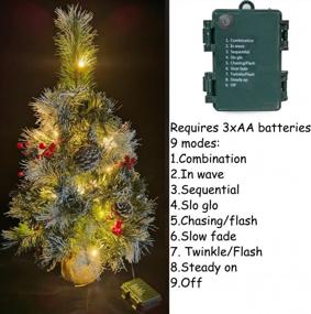img 1 attached to Deck The Halls With AOGU'S Mini Prelit Artificial Christmas Tree - Perfect For Tabletops!