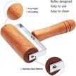 lasten pastry and pizza baking roller pin, non stick wood rolling pins for baking(t-shape) logo