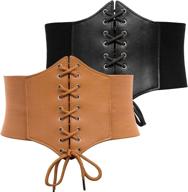 grace karin leather steampunk underbust women's accessories ~ belts logo