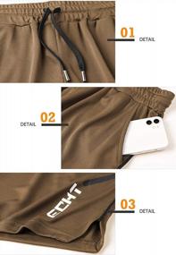 img 1 attached to Maximize Your Performance With Sandbank Men'S 5" Quick Dry Gym Shorts With Pockets
