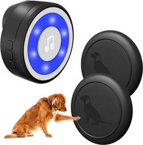 img 4 attached to 🐶 Convenient Wireless Dog Doorbell for Potty Training – IP65 Waterproof, Long Range, 20 Melodies, LED Flash – 2 Transmitters Included