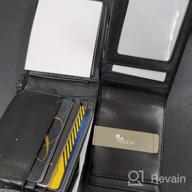 img 1 attached to GULEYRI Bifold Leather Wallet with Advanced Blocking Technology review by Shane Hartford