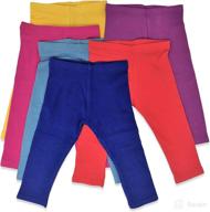 👦 kids unisex 6 pack cotton stretch leggings – for boys, girls, toddlers & little kids logo