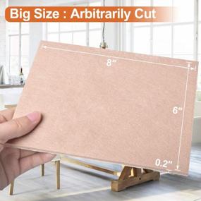 img 2 attached to BAIPOK Premium Felt Furniture Pads - 9 Pack Of Cuttable, Self-Adhesive Beige Pads (8" X 6" X 1/5") For Anti-Scratch Floor Protection On Hardwood Furniture