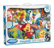 stem-inspired playtime gift pack for babies, infants, and toddlers - playgro 0182619 encourages imagination and learning for a bright future logo