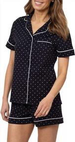 img 2 attached to Women'S Pajama Short Sets: Shop 100% Cotton Pajamas At PajamaGram!