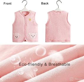 img 2 attached to 🧥 XYIYI Baby Warm Jacket Cotton Vest: Cozy Unisex Infant Toddler Padded Waistcoat