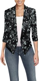 img 4 attached to Womens Casual Office Blazer JK1133 Women's Clothing : Suiting & Blazers