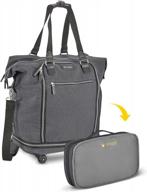 compact and stylish: biaggi zipsak 20" micro-fold spinner tote - perfect for fashionistas on the go! logo