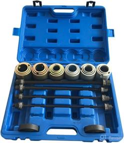img 4 attached to 🔧 SUNROAD 27pcs Universal Press and Pull Sleeve Kit - Bearing, Seal, and Bush Removal Insertion Sleeve Tool Set with Case