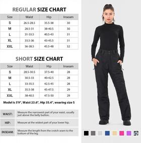 img 1 attached to Womens Thermal Insulated Ski & Snowboard Pants By Sportneer: Stylish Snow Pants For Women