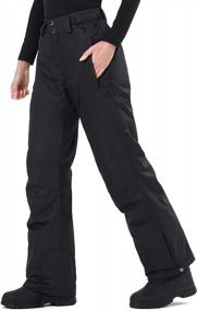 img 3 attached to Женские утепленные лыжные и сноубордические штаны от Sportneer: стильные зимние штаны для женщин