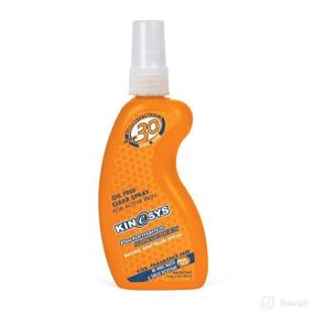 img 4 attached to 🌞 KINeSYS Performance Sunscreen SPF 30 for Sensitive Skin - Fragrance-Free Clear Spray, Face & Body Protection, Baby to Adult - Oil-Free, Alcohol-Free, Oxybenzone-Free & Preservative-Free, 700+ Sprays - 4 Fl Oz.