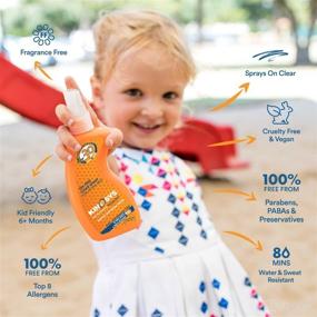 img 1 attached to 🌞 KINeSYS Performance Sunscreen SPF 30 for Sensitive Skin - Fragrance-Free Clear Spray, Face & Body Protection, Baby to Adult - Oil-Free, Alcohol-Free, Oxybenzone-Free & Preservative-Free, 700+ Sprays - 4 Fl Oz.