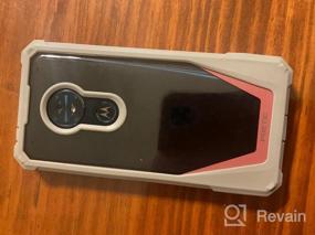 img 6 attached to Чехол для Moto G6 Play/Forge: Guardian [устойчивый к царапинам] прочный прозрачный гибридный бампер по всему телу со встроенной защитой экрана - розовый