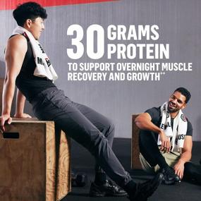 img 1 attached to Muscle Milk Pro Series Sleeping Giant Protein Powder Supplement, Vanilla Caramel, 1.71 Pound, 18 Servings, 30G Protein, Overnight Muscle Recovery, 1G Sugar, Melatonin, Tryptophan, Packaging May Vary