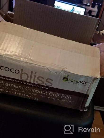 img 1 attached to Organic Coco Bliss - Low EC And PH Coconut Coir Pith For Healthy Plants And Gardens - OMRI Listed Potting Soil Substrate With 100% Natural Coconut Fibers (10 Blocks, 650 Grams) review by Derrick Milkie