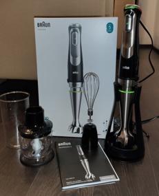 img 11 attached to 🔪 Braun MQ 9125XS Hand Blender: Powerful Mixing in Sleek Black/Silver Design