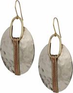 ethnic charm: shop boho hammered earrings in oval and round shapes for women logo