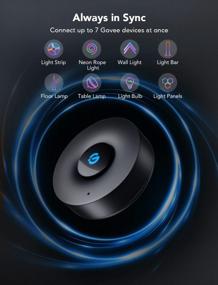 img 3 attached to Преобразите свое пространство с помощью Govee Music Sync Box: групповое управление Bluetooth и динамические музыкальные режимы для всех продуктов Govee Smart Color Light