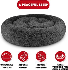 img 3 attached to 🐶 The Dog's Bed Calming Donut: Original Anxiety-Reducing Sound Sleep Bed for Dogs (and Cat Best Friends)