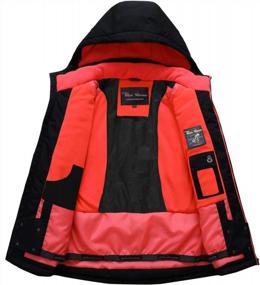img 2 attached to Покоряйте склоны стильно с водонепроницаемой лыжной курткой для девочек PHIBEE