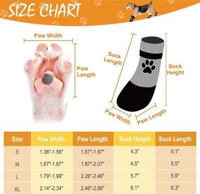img 3 attached to 🐾 Waterproof Dog Socks with Anti-Slip Traction Control - Outdoor Dog Boots Protect Paws on Hardwood Floors