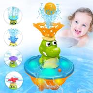 🐊 fun crocodile bath toy for toddlers 1-3, multi-mode water spraying toy for kids ages 4-8, light-up bathtub toy for indoor/outdoor use, ideal boys & girls gifts logo