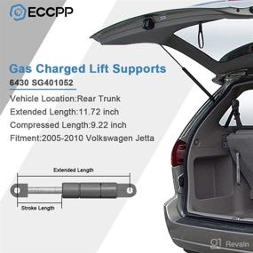 img 3 attached to 🚗 ECCPP Rear Trunk Lift Supports for Volkswagen Jetta (2005-2010) - 2pcs Struts Rods Shocks