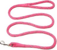 lightweight and reflective dog rope leash | soft braided lead for small to large breed dogs logo