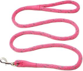 img 4 attached to Lightweight And Reflective Dog Rope Leash | Soft Braided Lead For Small To Large Breed Dogs