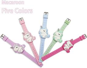 img 1 attached to Best Gift For 3-8 Year Old Girls: Kids Unicorn Watch With Learning Time & Cute Cartoon Design!