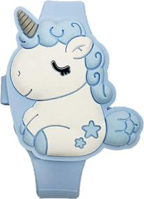 img 4 attached to Best Gift For 3-8 Year Old Girls: Kids Unicorn Watch With Learning Time & Cute Cartoon Design!