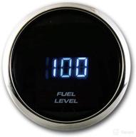 🚗 enhance accuracy and aesthetics: motor meter racing universal electronic digital fuel level gauge meter with blue led - ideal for car, truck, yacht, boat, marine - 240-33ohm - 2-1/16" 52mm логотип