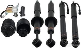 img 1 attached to 🚗 High-Quality Air Suspension Shocks Struts Springs Absorbers Compressor Pump Replacement for Lexus GX470 4.7L 2003-2009 GELUOXI (Front&Rear 7PCS)