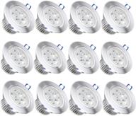 efficient pocketman 5w led downlight kit with 12 pieces for cool white recessed lighting - includes led driver logo