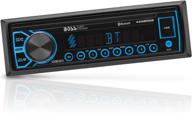 enhance your car audio experience with boss audio systems 455brgb multimedia car stereo - single din, bluetooth, mp3 player, usb, aux, am/fm radio receiver, multi color illumination логотип