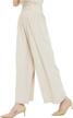 effortlessly chic: tronjori women's high-waisted wide leg palazzo pants in regular sizes logo