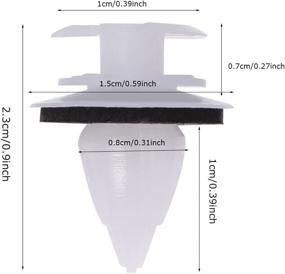 img 1 attached to 🚪 100-Pack of Saihisday Door Panel Clips with Seal Ring for BMW E34 E36 E38 E39 E46 X5 M3 M5 Z3 Models