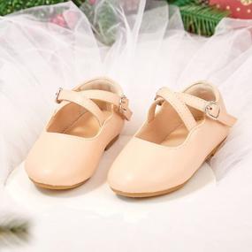 img 3 attached to Flaryzone Girl'S Ballerina Flat Mary Jane Princess Dress Shoes - Ideal For Weddings, School And Parties For Toddlers And Little Girls